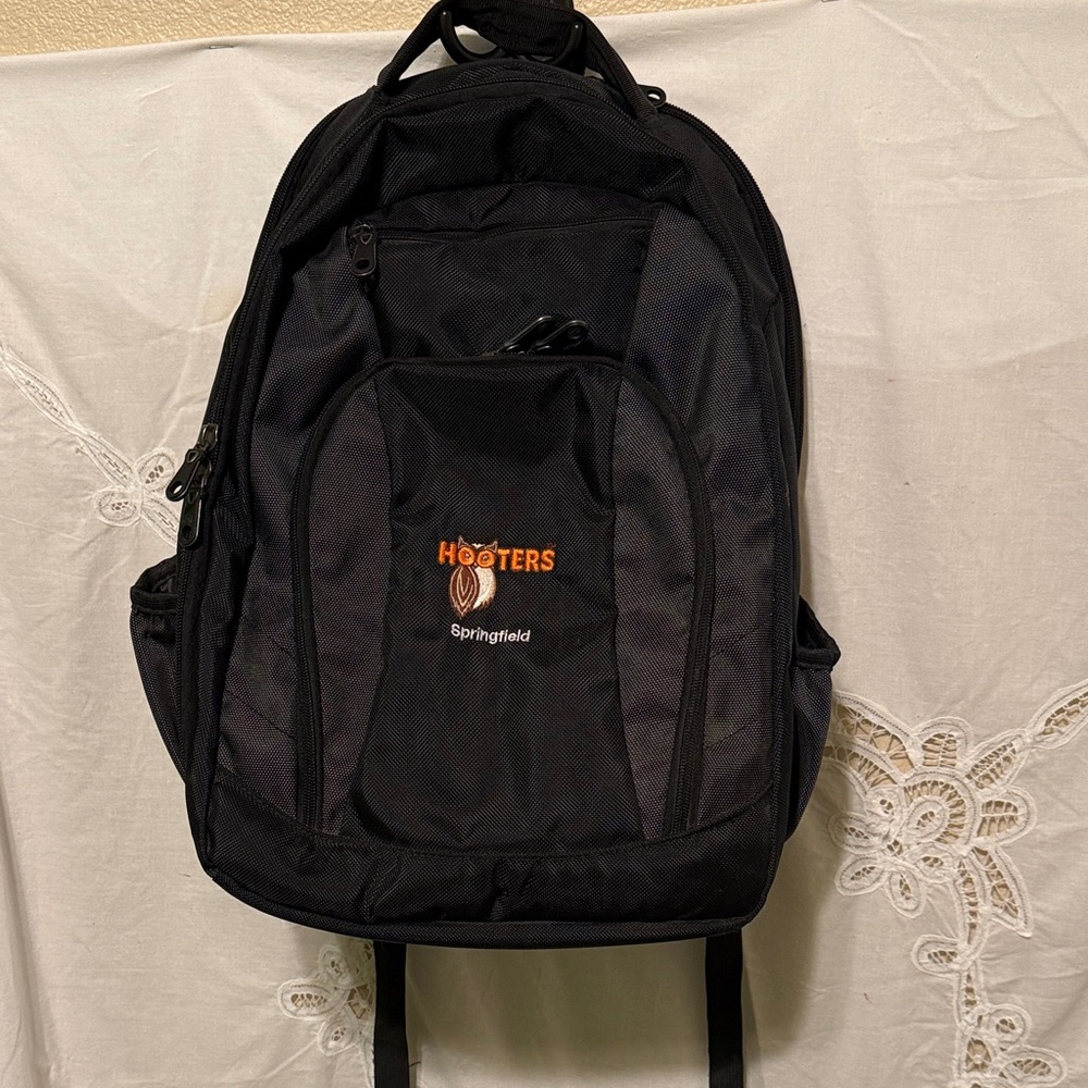 Hooters Black Backpack